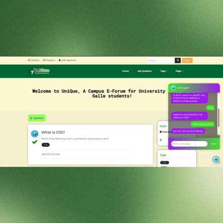 Campus E-forum with chatbot